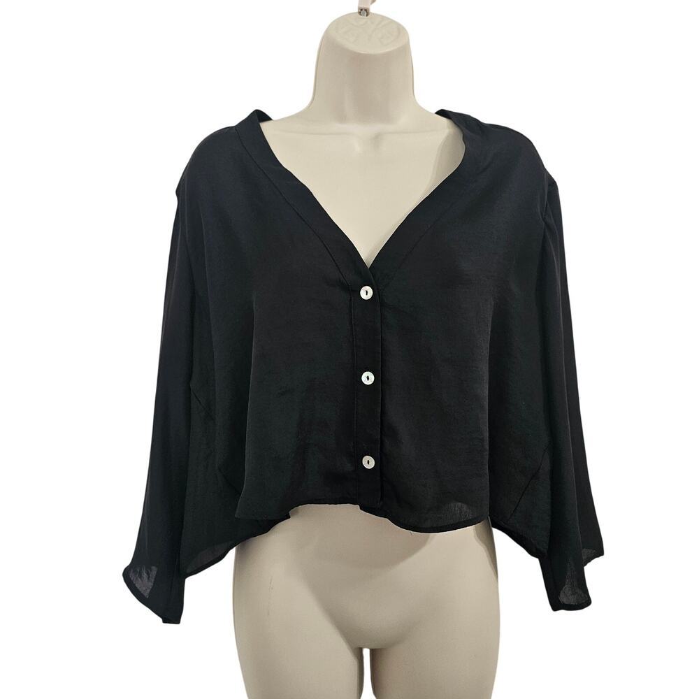 SHOW ME YOUR MUMU Uptown Top in Black Size S